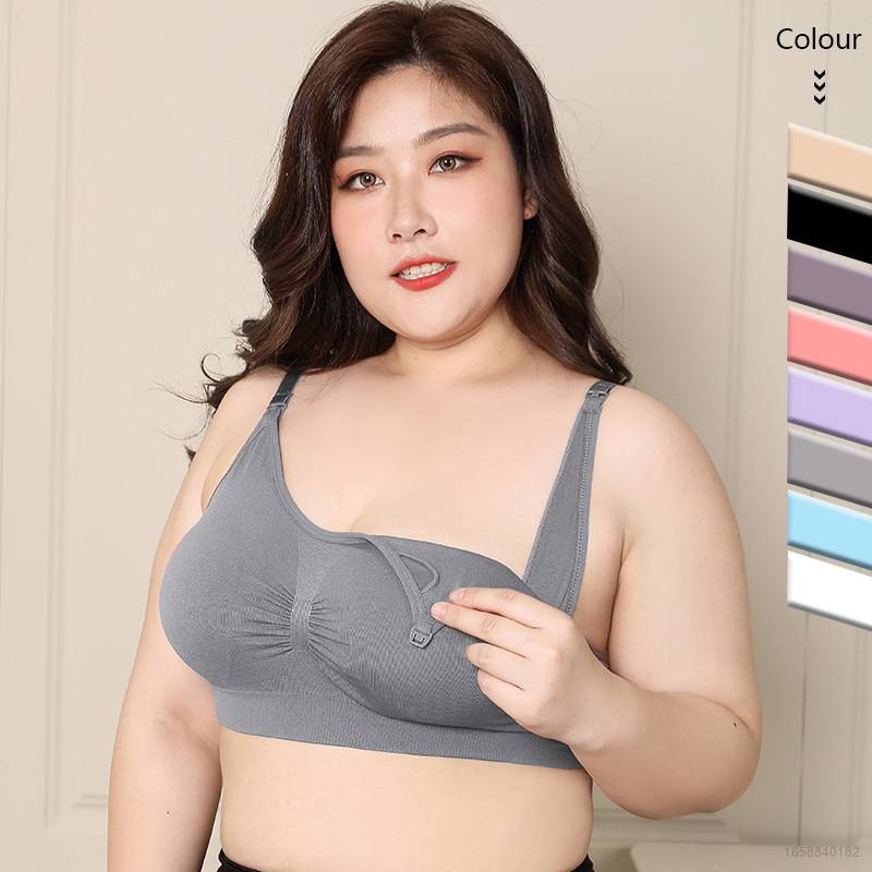 Plus Áo Ngực Mỏng Chống Chảy Xệ Thiết Kế Cỡ Lớn Thời Trang Cao Cấp Cho Bà Bầu
