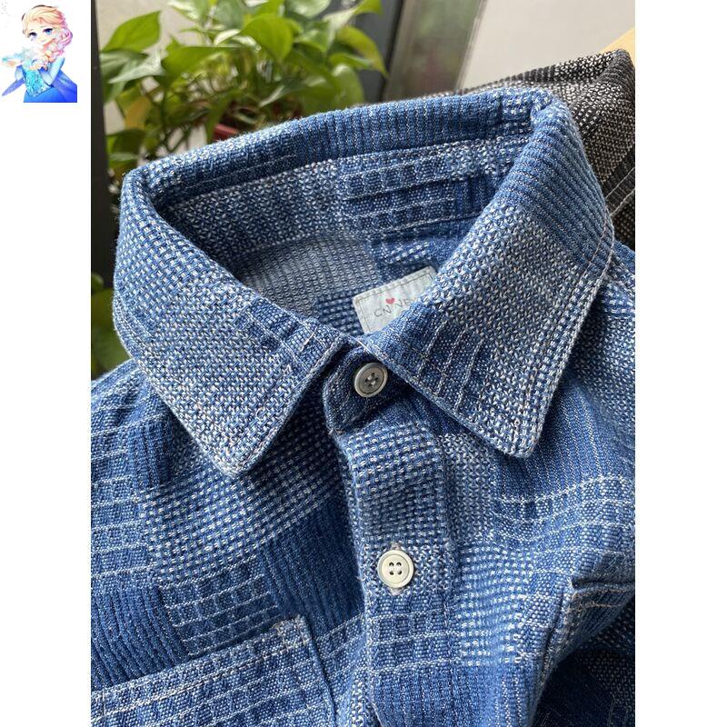 Áo Sơ Mi Denim Tay Dài Thời Trang Xuân Thu Phong Cách Phương Tây Kiểu Mới Dành Cho Bé Trai 2022