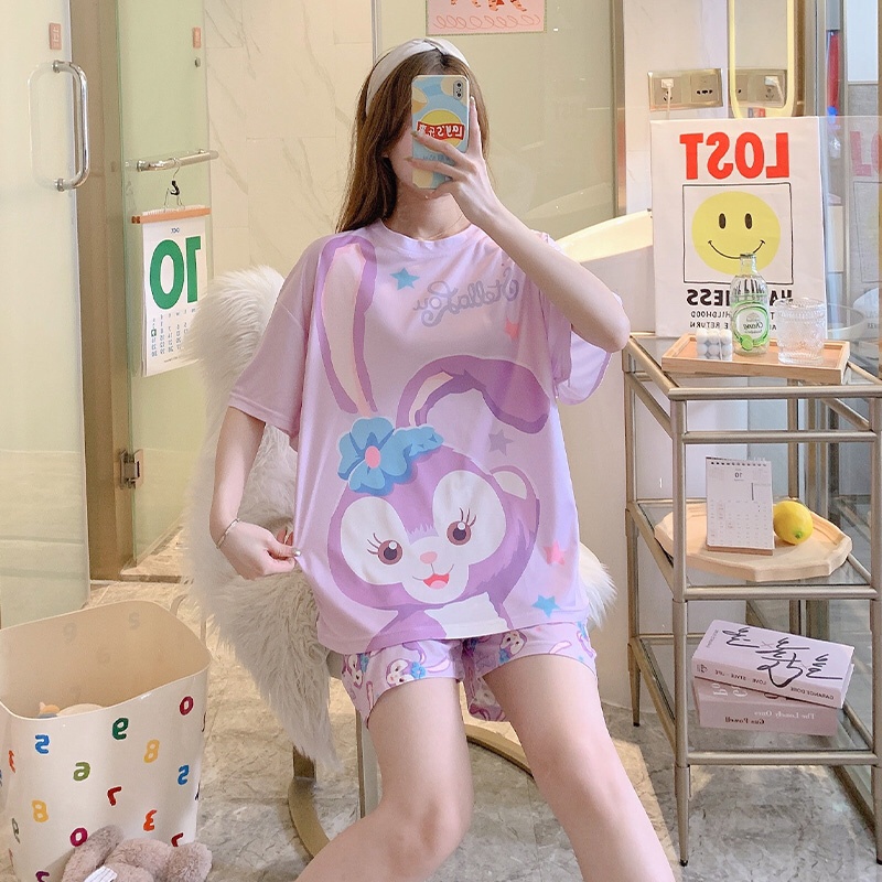 Đồ ngủ nữ mặc nhà thun mềm mại mát mẻ họa tiết siêu cute dễ thương - CTN6