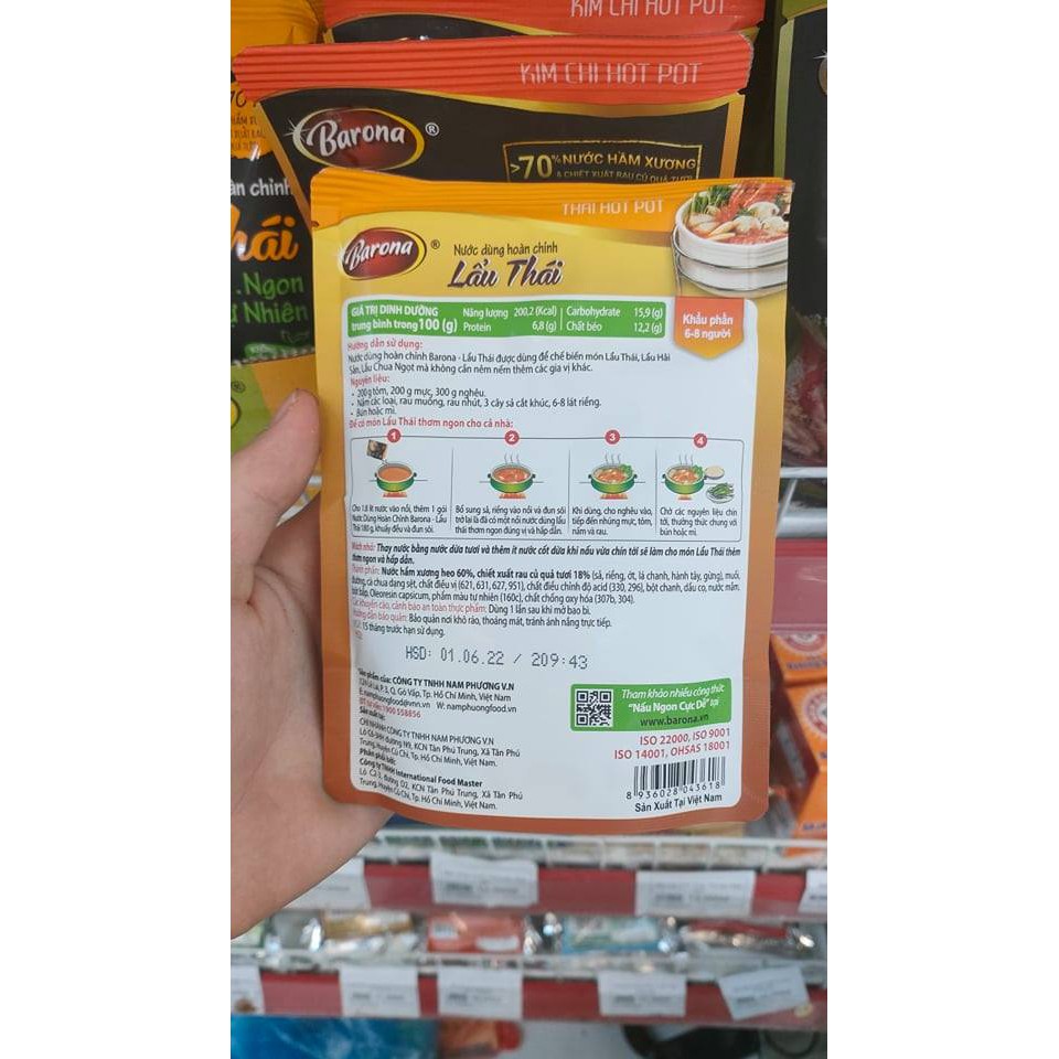 Nước dùng lẩu thái barona 180g | BigBuy360 - bigbuy360.vn