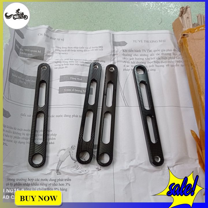 Pát gắn phụ kiện xe máy đa năng từ nhôm CNC 3D thích hợp gắn nhiều vị trí dùng treo đèn trợ sáng, chân gương,....