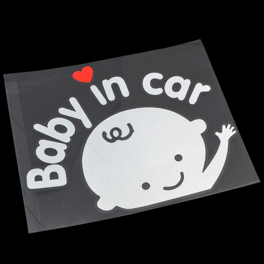 Decal dán xe hơi dễ thương dành cho bé