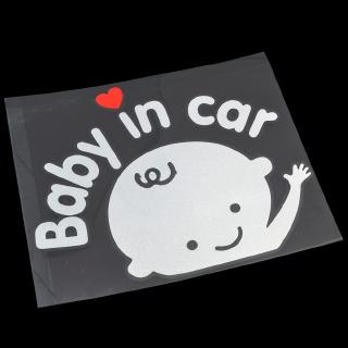 Decal dán xe hơi dễ thương dành cho bé