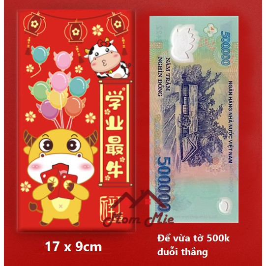 [Lốc 10 bao - xả hàng] Bao lì xì cho bé hoạt hình Tết, nhiều mẫu lựa chọn - LX008