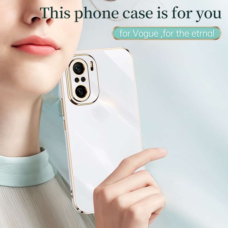 Ốp Điện Thoại TPU Mềm Chống Sốc Viền Mạ Điện Sang Trọng Cho Xiaomi Poco F3 / F3 GT