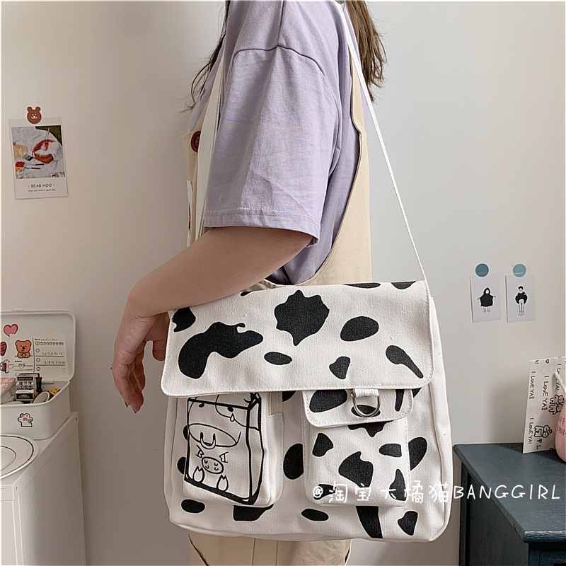 Túi tote vải mềm trơn đeo chéo canvas giá rẻ TX771