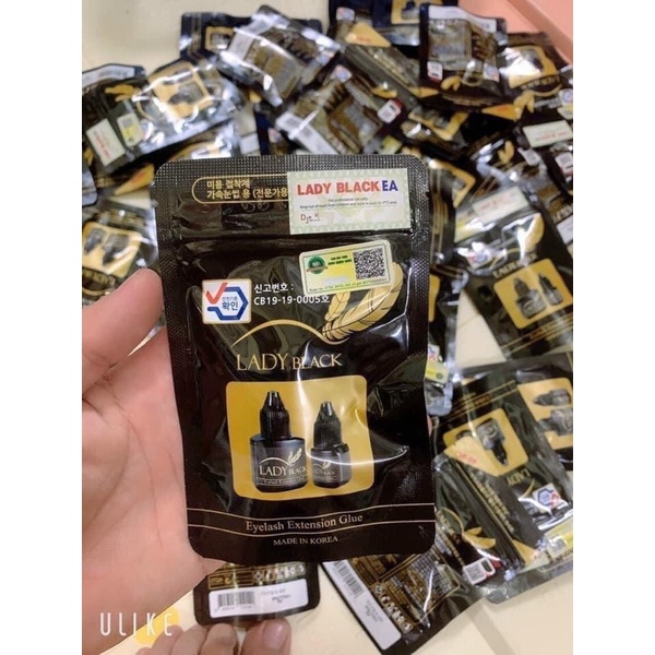 Keo LADY Black Bền 4-6 Tuần Khô 1-2s Chai 5ml