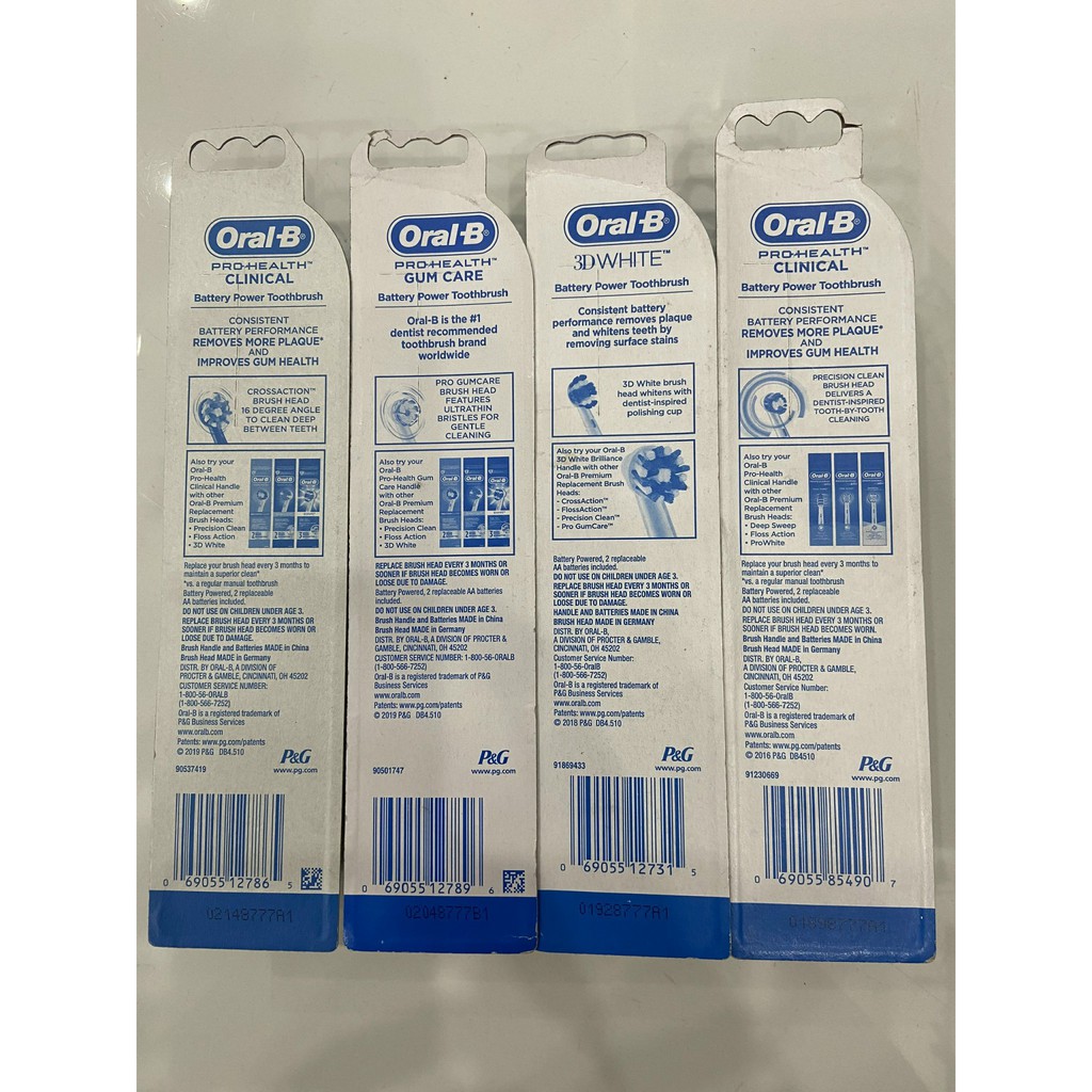 Bàn Chải Pin OralB ProHealth Clinical Dùng pin AA