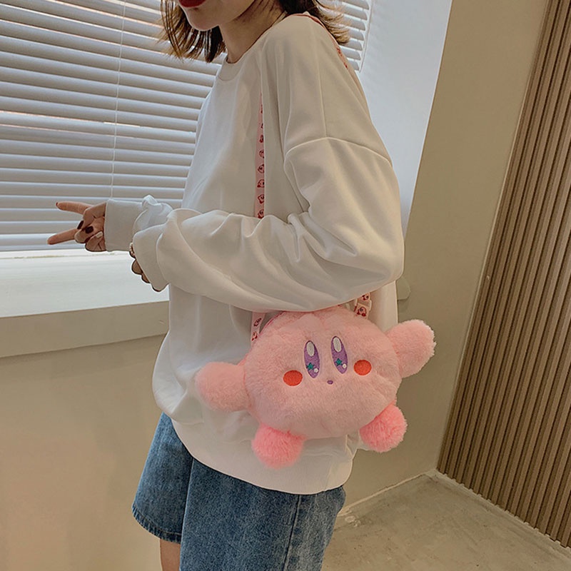 Túi đeo chéo YADOU hình hoạt hình Kirby nhồi bông đáng yêu