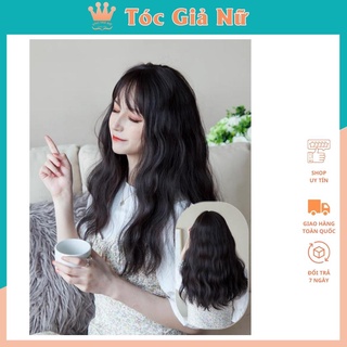 Tóc giả nữ / Free ship 99k / Tóc giả nguyên đầu xù dài 8174