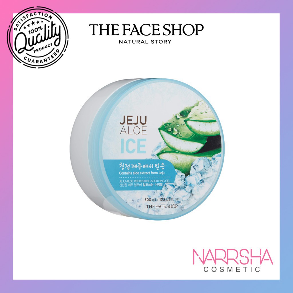 [THE FACE SHOP] Jeju Aloe Refreshing Soothing Ice Gel - 300ml