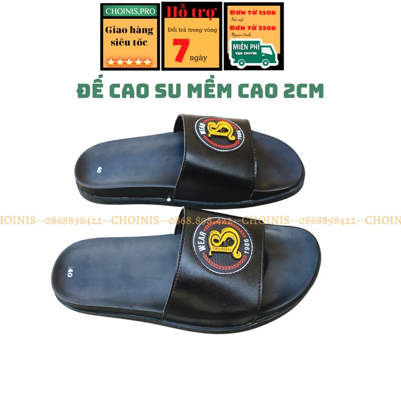 Dép da bò nam đẹp cao cấp CHOINIS