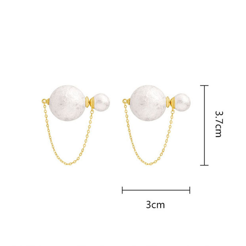 Đôi Bông Tai Dáng Dài Phối Ngọc Trai Nhân Tạo Thời Trang Cho Nữ S925