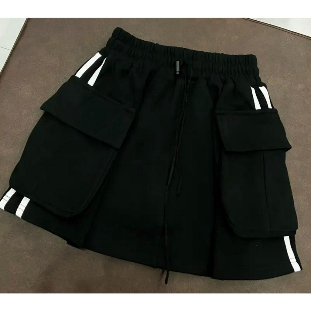 Chân váy 2 sọc phối túi hộp có quần bảo hộ dành cho nữ hot hit xưởng sỉ nguyễn hoa