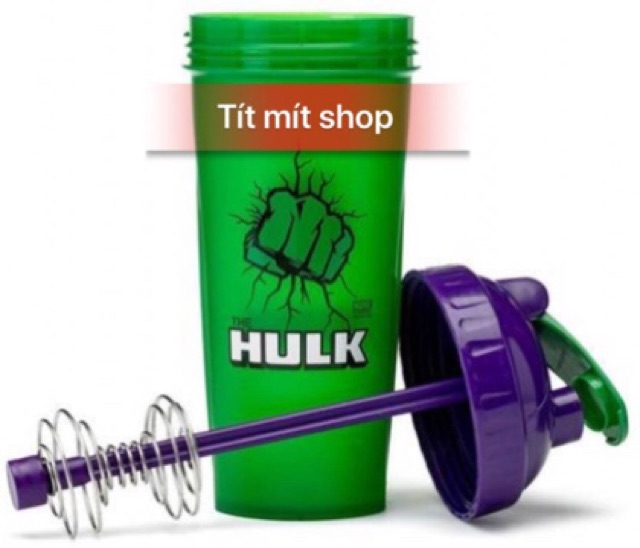 Bình nước - Bình lắc nhựa thể thao HULK