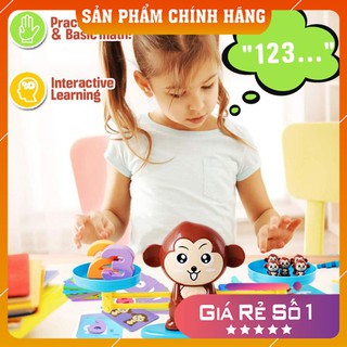 Đồ chơi con khỉ học toán cân bằng thông minh