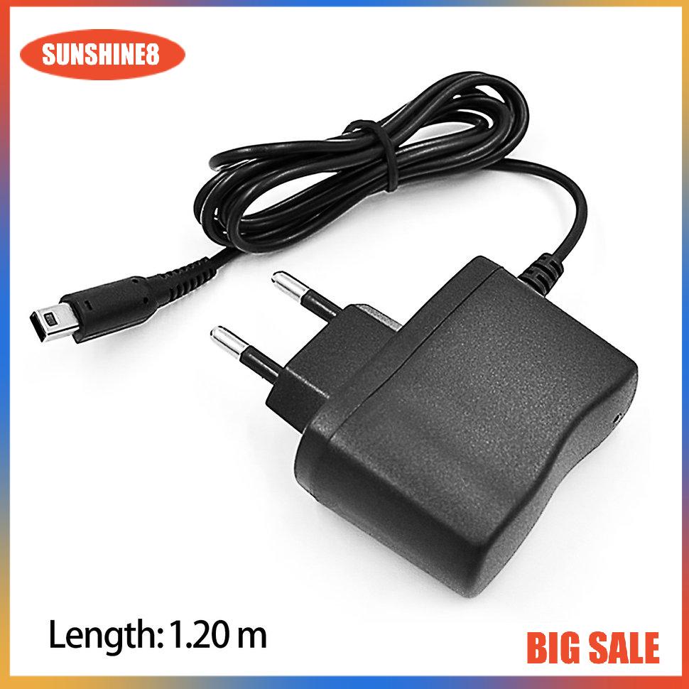 【SUN】EU Plug Home Wall Charger AC Power Supply Cord Adapter For 2DS/3DS/NDSI/3DSXL