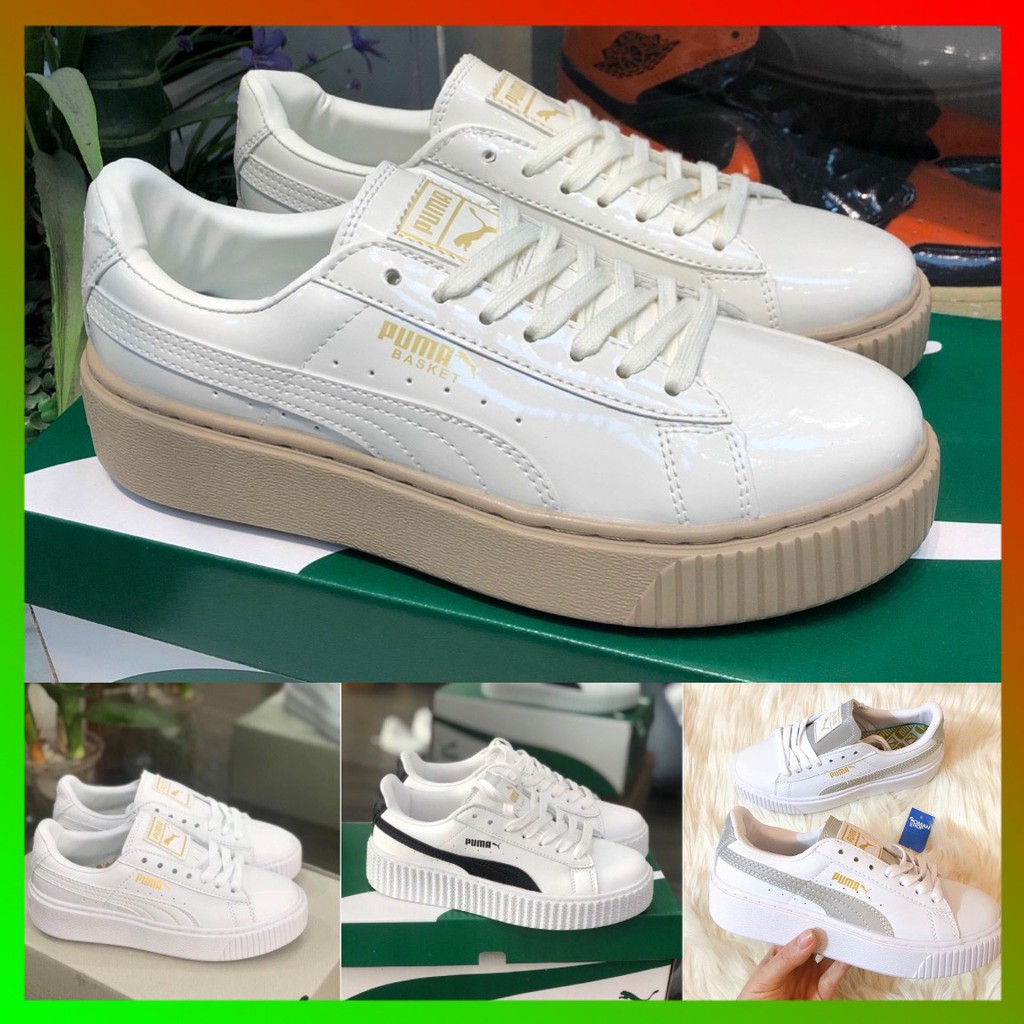 Giày thể thao và sneaker puma đế nâu da bóng