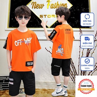 Set Bộ Đồ Cho Bé Trai Mùa Hè THANH THỊNH 18-45kg mẫu "OFF WHY".