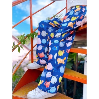 | Quần hoạ tiết ống suông | Made by Méow