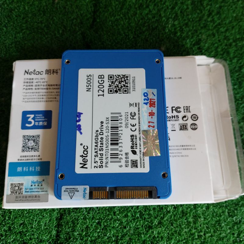 Ổ cứng ssd 120gb netac có sẵn win 10 - Sata 3 chuẩn 2.5&quot; chính hãng full box