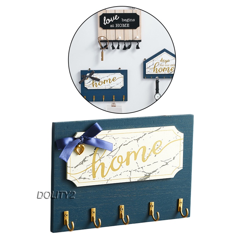 Bảng trang trí treo tường bằng gỗ cho chìa khóa áo khoác