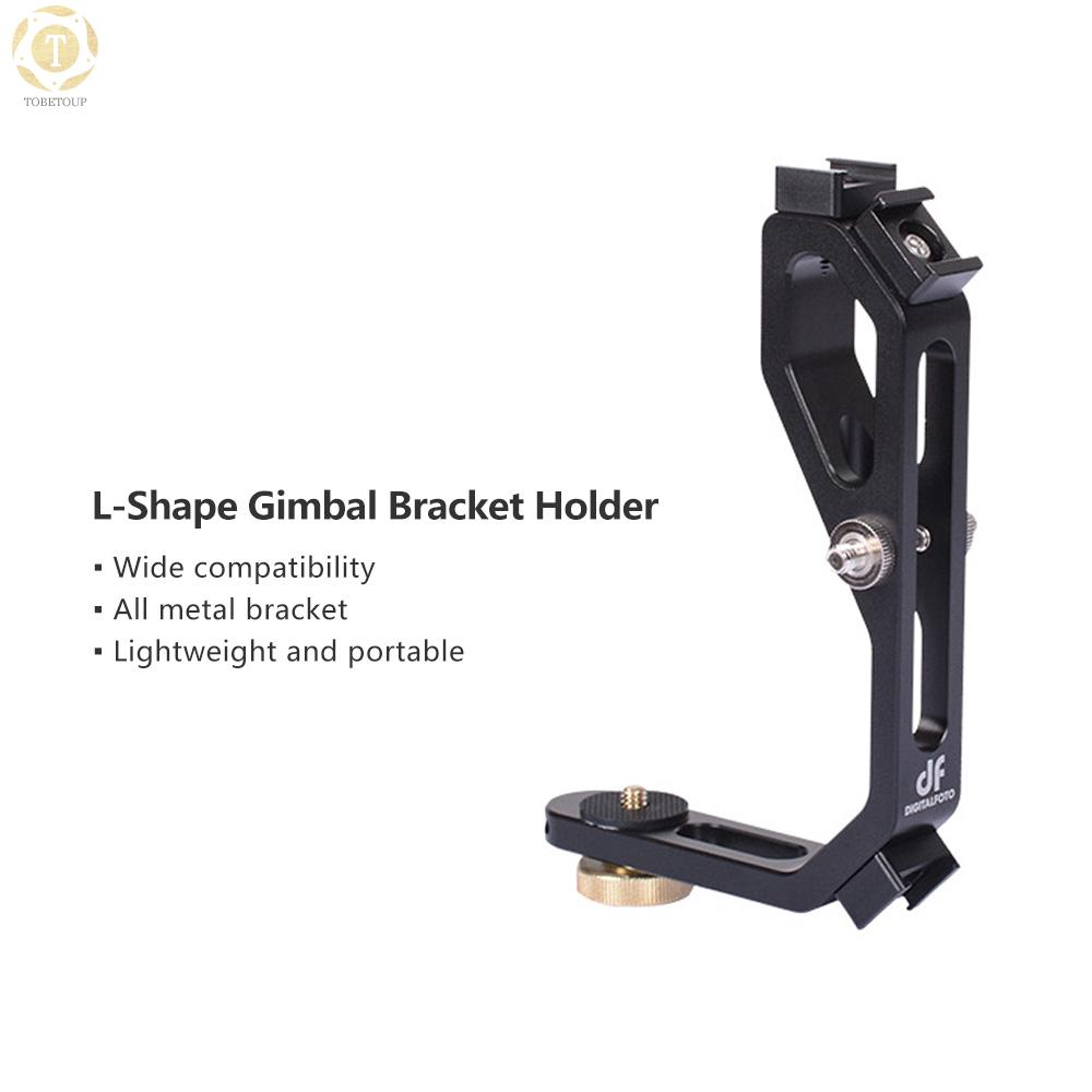 Giá đỡ khớp chữ L DF DIGITALFOTO M-0667 3 ngàm đế đèn vít 1/4 inch nối DJI Ronin-S Zhiyun đèn LED video micro màn hình