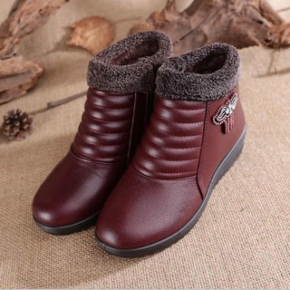 Giày boot cổ lông