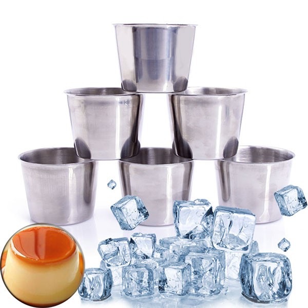 Combo 10 Ly Làm Nước Đá Inox Size 7-8 cm Bền Đẹp