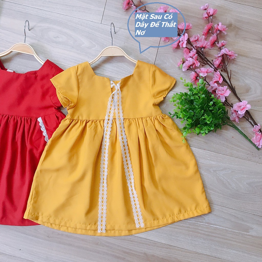 Đầm Bé Gái Vintage , Đầm Cổ Vuông Phối Ren AD060 -Trang 25 Kids