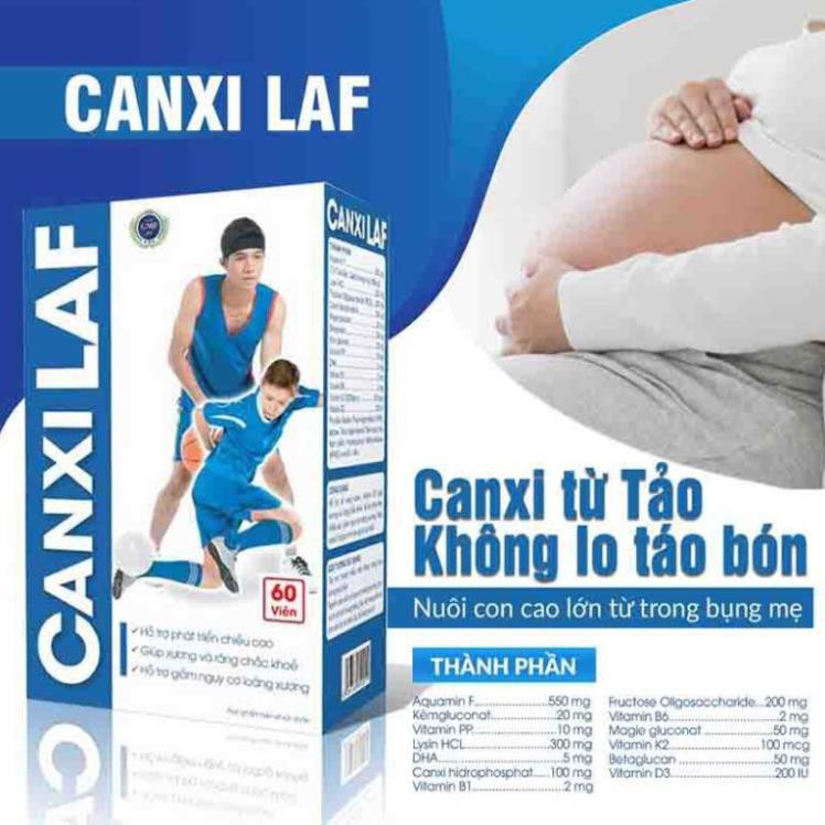 TĂNG CHIỀU CAO ❤️CHÍNH HÃNG👍 giảm loãng xương , bổ sung canxi từ tảo biển giúp xương chắc khỏe - CANXI LAF 60 VIÊN | BigBuy360 - bigbuy360.vn