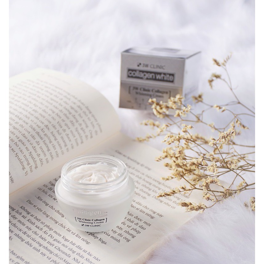 Kem Dưỡng Da Trắng Sáng Từ Tinh Chất Collagen 3W Clinic Collagen Whitening Cream 60ml