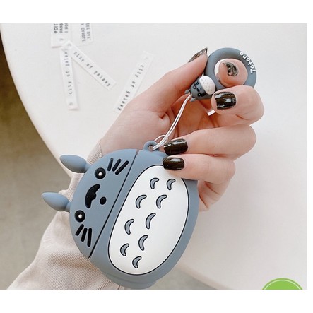 Case Vỏ Bao Airpods Đựng Tai Nghe Airpod 1 2 Pro Totoro Cover i11, i12...Toronto tặng kèm móc