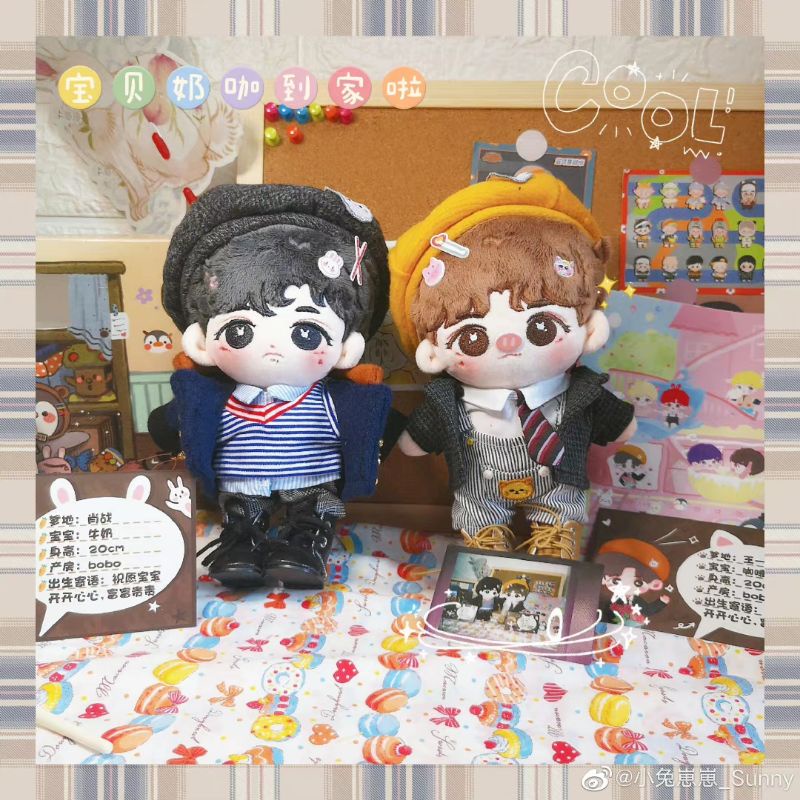 Quần áo Qutfit Nam Kinh 20cm - Vương Nhất Bác x Tiêu Chiến