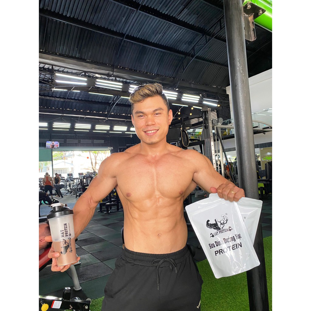 COMBO 2 túi Sữa Tăng cân Tăng cơ Protein - Gym + Tăng bình pha lắc Shaker