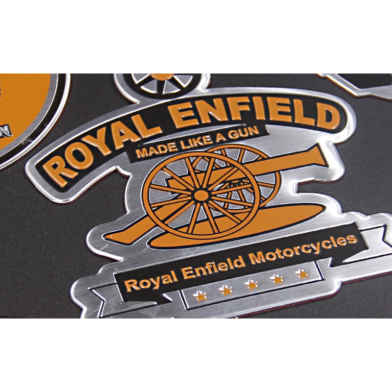 Sticker phong cách Royal Enfield cổ điển dùng dán trang trí xe moto