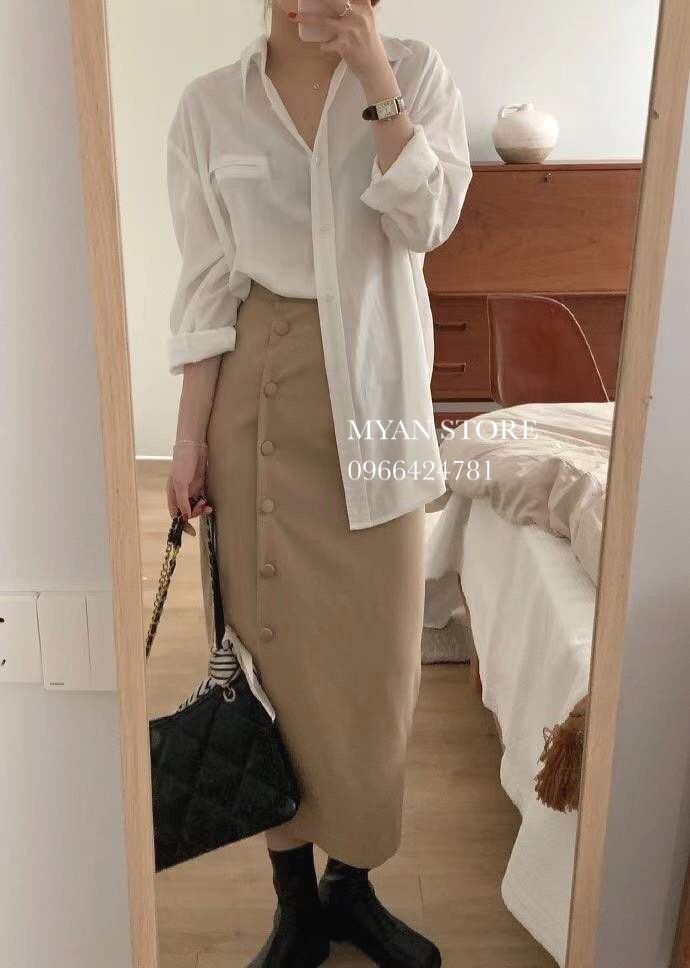 Sơ mi túi ngực giả A032106