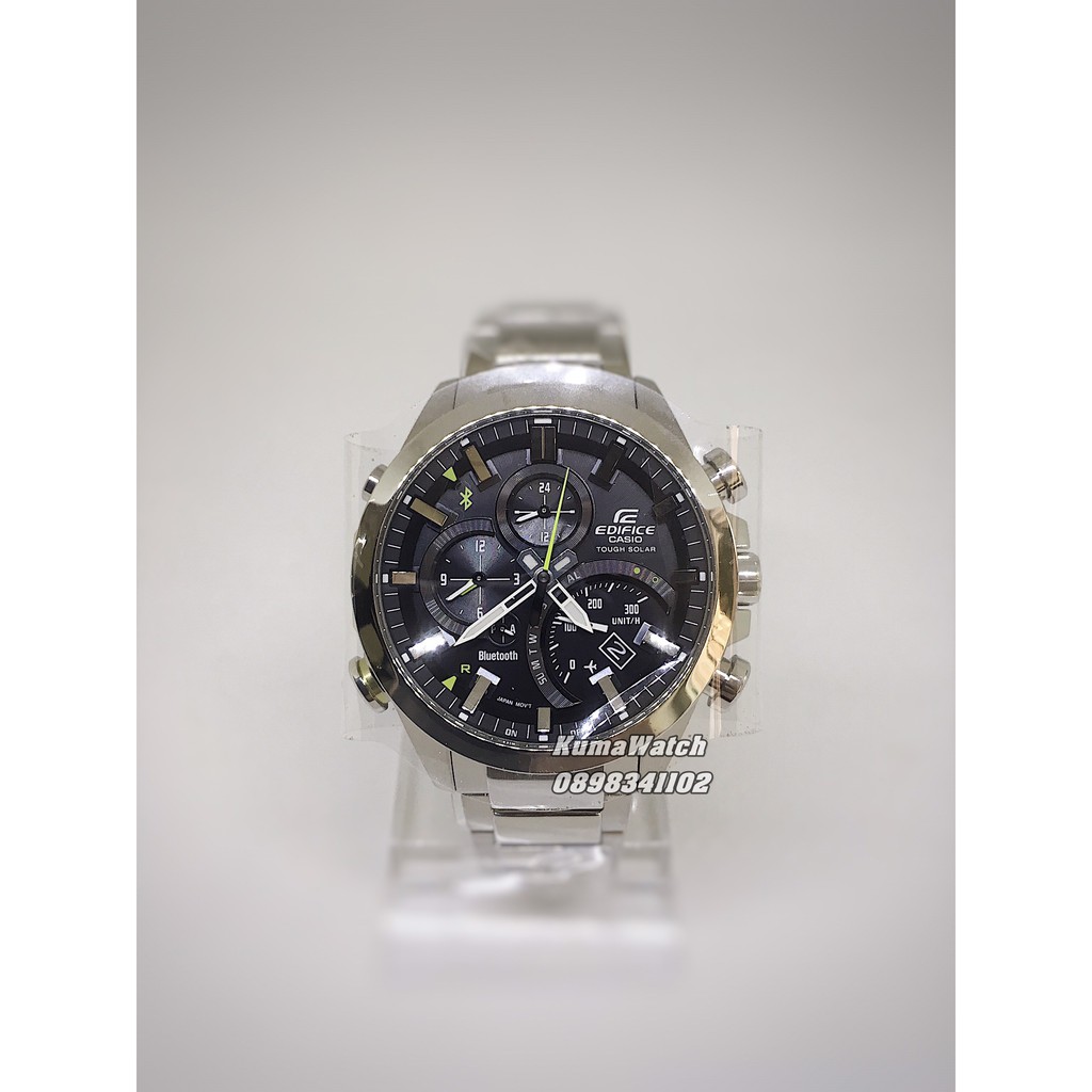 Đồng hồ nam Casio Edifice EQB501D-1A- Bluetooth, Năng lượng mặt trời Touch solar, Chính hãng 100%