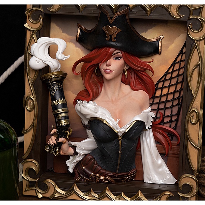 Tranh 3D  Mô hình Miss Fortune - Miss Fortune Statue Frame - Hàng chính hãng Riot x Infinity Studio