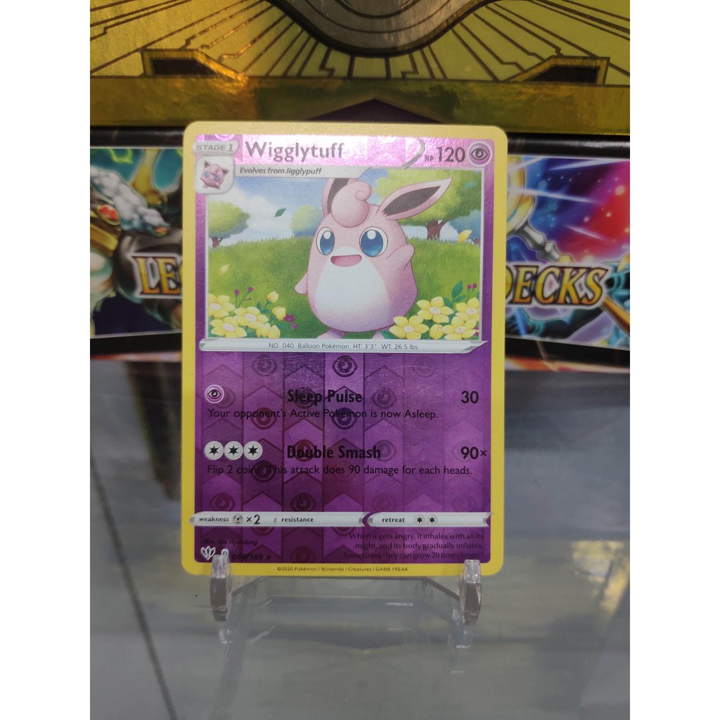 [ Dưa Hấu Yugioh ] Lá bài thẻ bài Pokemon Wigglytuff - Tiến Hóa Của Jigglypuff