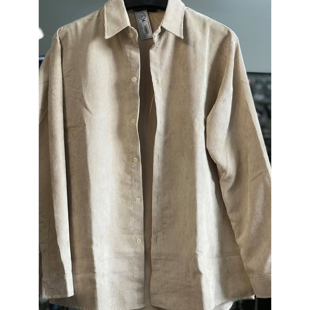 Áo sơ mi, áo khoác nhung form rộng Nam Nữ Unisex / Ulzzang - Gin store