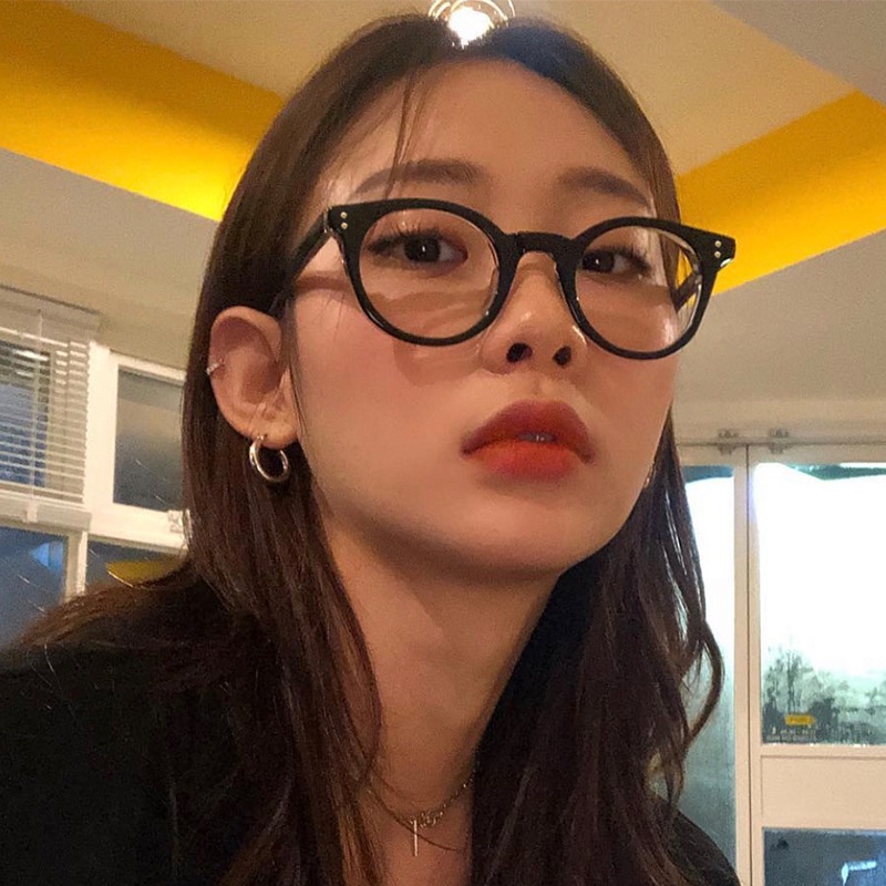 COD Mắt Kính Gọng Tròn Nhỏ Chống Tia Sáng Xanh Phong Cách Thời Trang Hàn Quốc