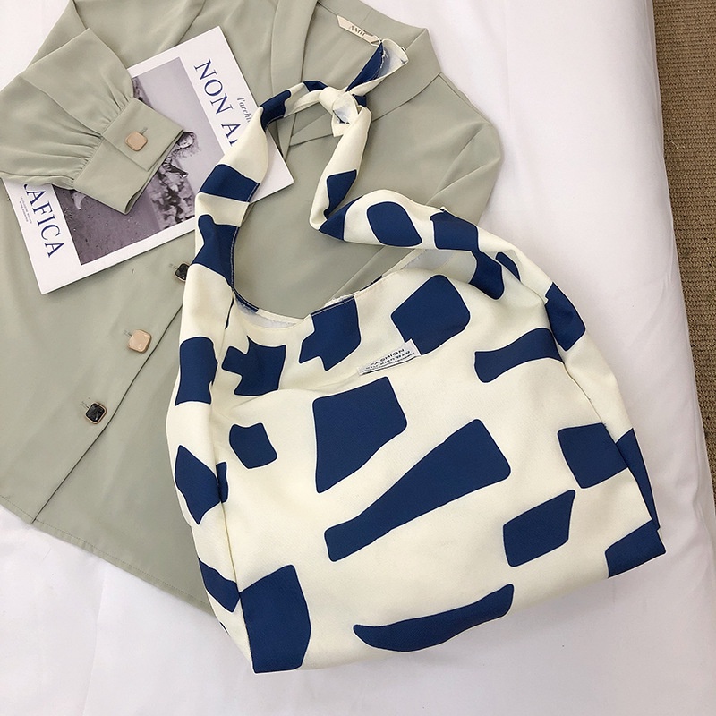 Túi Xách canvas Họa Tiết Bò Sữa Thời Trang Hàn Quốc 2022