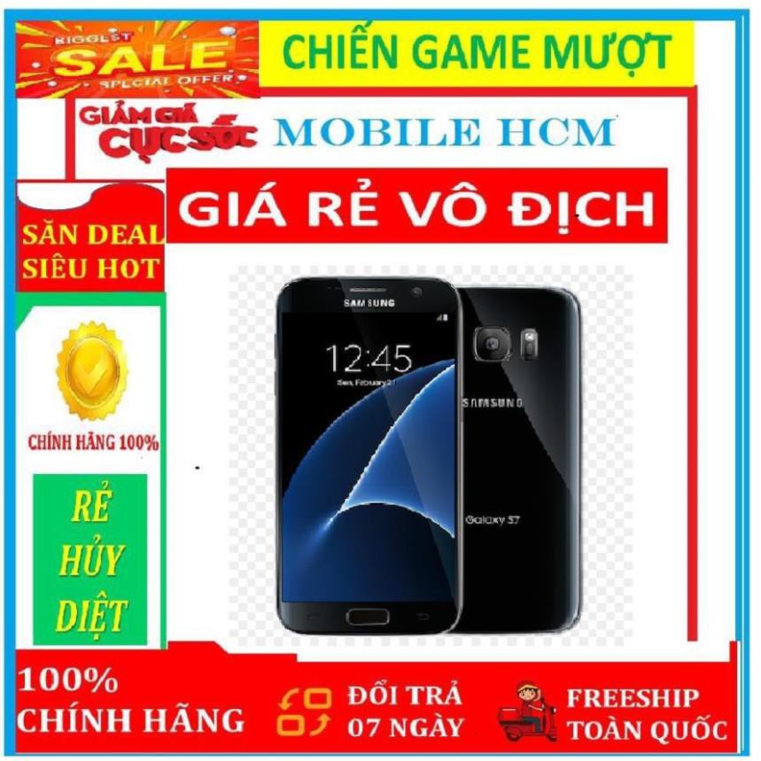 điện thoại Samsung Galaxy S7 ram 4G bộ nhớ 32g mới, CHÍNH HÃNG - chơi PUBG/Free Fire mượt ( màu đen )