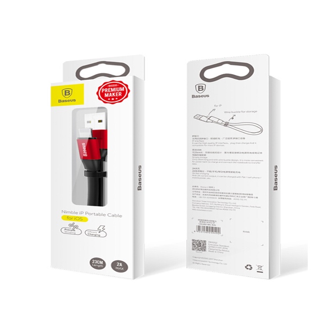 Cáp sạc Baseus Nimble Portable dành cho IP dài 23cm