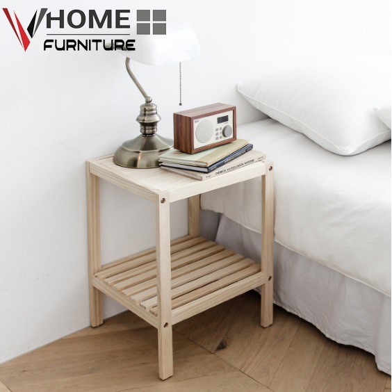Kệ Đầu Giường Gỗ Thông VHOME Furniture Mặt Gỗ 35cm x 35cm x 50cm Nội Thất Lắp Ráp | BigBuy360 - bigbuy360.vn