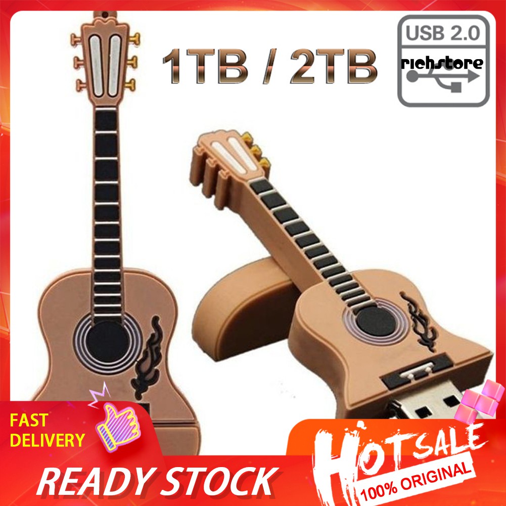 Usb 2.0 1 / 2tb Hình Đàn Guitar Độc Đáo