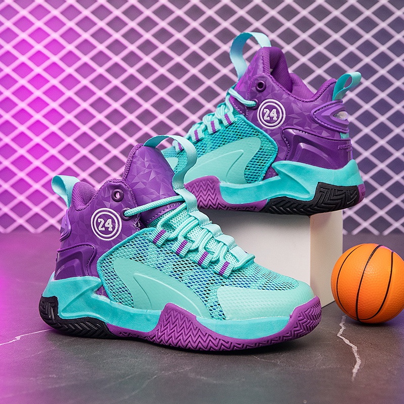 Giày Thể Thao Bóng Rổ Thoáng Khí Thời Trang Năng Động Dành Cho Trẻ
