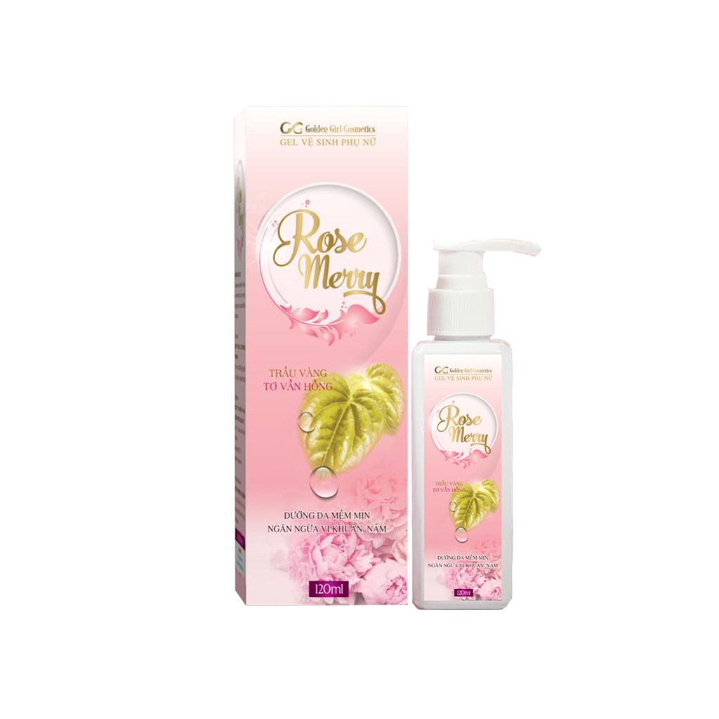 Dung Dịch Vệ Sinh Phụ Nữ - Gel Vệ Sinh Phụ Nữ - Rose Merry - Tonic Pharma -  Hồng Mịn Se Khít - 120ml