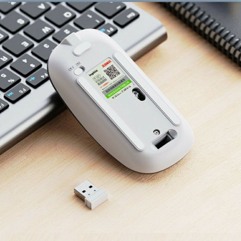 Chuột không dây Inphic 5.0 siêu nhạy chính hãng chuột bluetooth không tiếng ồn